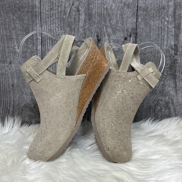 Birkenstock Shoes - Birkenstock Papillio Esra Suede Embossed Clogs NWT [S270]